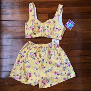 Vintage Athletic Works Bralette and Shorts Set